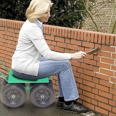【再出品】　ローリングガーデンカート車輪付きワークシートの画像
