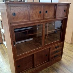 ★ジモティ割あり★  サイドボード ブラウン H101×D81×...