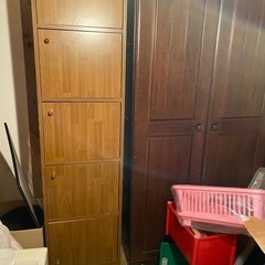 扉付きカラーボックスの画像