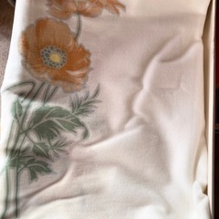 冬用シーツ 花柄 未使用 長期保管品 日本製