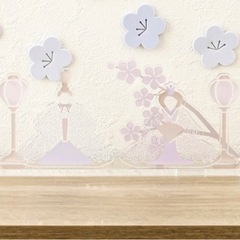 【新品未使用】3COINS アクリルお雛様1段