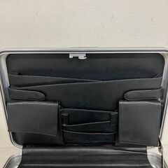 【ZERO HALLIBURTON】 ゼロハリバートン ダイヤルロック式 アタッシュケース ビジネスバッグ シルバーの画像