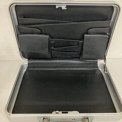【ZERO HALLIBURTON】 ゼロハリバートン ダイヤルロック式 アタッシュケース ビジネスバッグ シルバーの画像
