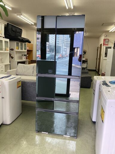 【リサイクルショップ　ピカソ　小松原】東芝 TOSHIBA 551L フレンチドア 6ドア 冷蔵庫 VEGETA（べジータ）2018年製 GR-M550FW★2304★