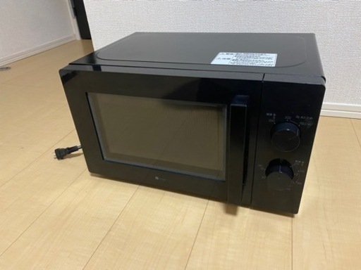 単機能電子レンジ　ブラック　ニトリ