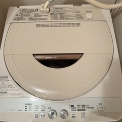 洗濯機【SHARP シャープ / simple&compact 4.5kg】の画像