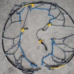 降雪積雪準備に！軽自動車用タイヤチェーン！スノーチェーン！金属製軽トラ軽バンにも！！の画像