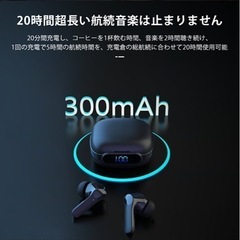 新品Bluetoothワイヤレスヘッドセット、軽量で高品質の5時間連続再生、左右の個別通話、AACコーデックボックスストレージ、の画像
