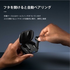 新品Bluetoothワイヤレスヘッドセット、軽量で高品質の5時間連続再生、左右の個別通話、AACコーデックボックスストレージ、の画像