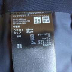 UNIQLO 160 式服  スカート ネイビーブラック 制服 女性 JK 女子 フォーマル の画像
