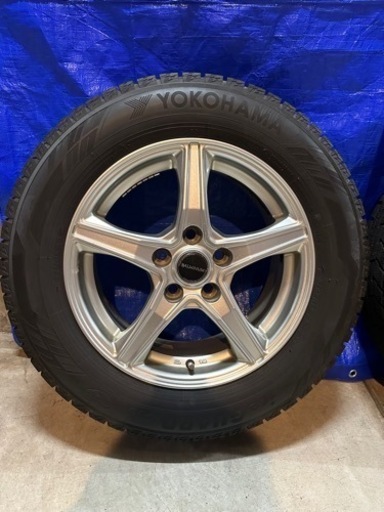 BALMINUM バルミナ 16インチ アルミホイール4本セット ヨコハマ スタッドレスタイヤ iceGUARD 205/65R16 