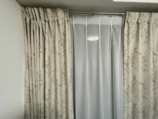 【美品】ニトリ カーテン W220×H198 美品】ニトリ カーテン W220×H198