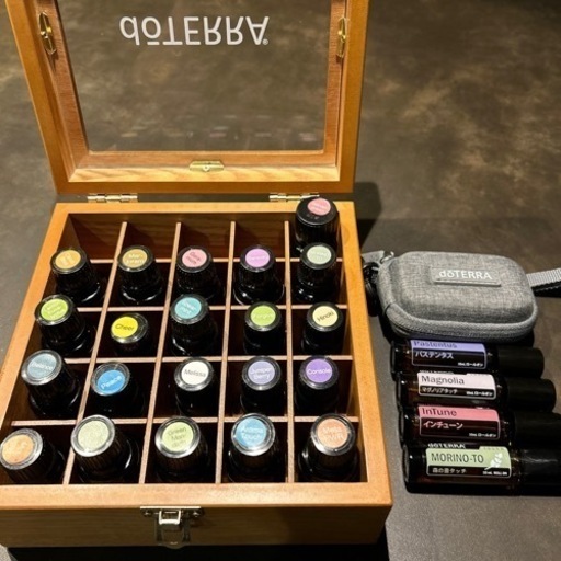 doTERRA アロマオイル25本　木箱　まとめ売り