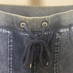 GUジーユー ウィメンズ　デニムライクスウェットジョガーパンツ　中古品の画像