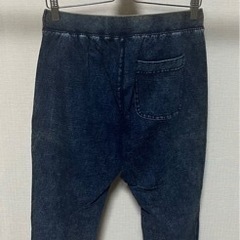 GUジーユー ウィメンズ　デニムライクスウェットジョガーパンツ　中古品の画像