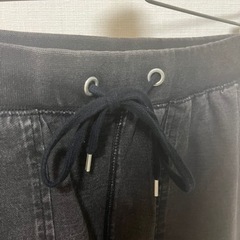 GUジーユー ウィメンズ　デニムライクスウェットジョガーパンツ　中古品の画像