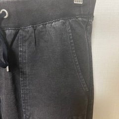 GUジーユー ウィメンズ　デニムライクスウェットジョガーパンツ　中古品の画像