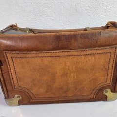 ✨🔔期間限定🔥ジモティー特別価格🔔✨レザーハンドバッグ ヴィンテージ アンティークの画像