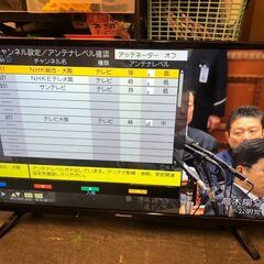 ☆中古￥11,800！Hisense　32インチ液晶テレビ　家電　2019年製　JQ10773型　【BB045】