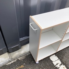 すきま収納家具　隙間家具　ホワイト　棚の画像