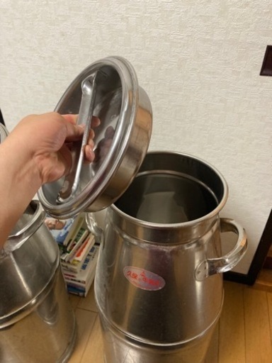 《譲渡完了》ミルク缶　飾り物　傘立て　ガーデニング