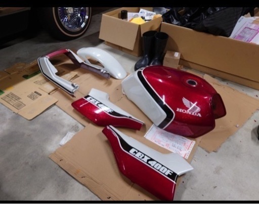 cbx400f/赤白外装一式