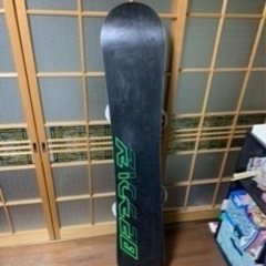 スノボー板バック付きの画像