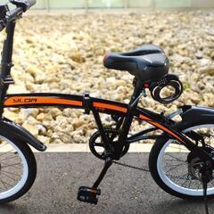 【値下げしました！】折りたたみ自転車　ディスクブレーキ　サドルア...