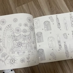 塗り絵　本　趣味　花、猫、動物の画像