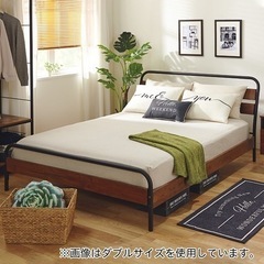 ニトリ　ベッドフレーム　ダブルベッド　アイアンフレーム ニトリ【ダブル】アイアンベッドフレーム【美品】