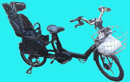 338?バカ良心的な中古電動自転車屋です。?ブリヂストン、ヤマハ共同生産モデル。  ?️２６インチ、２０インチ、チャイルドシート、３人