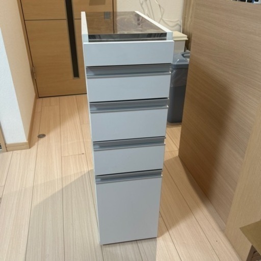 隙間収納 光沢仕上げダブルステンレス