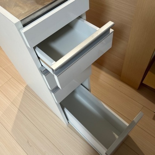 隙間収納 光沢仕上げダブルステンレス