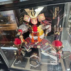 リサイクルショップどりーむ天保山店　No11440　五月人形　こどもの日　特選若武者飾り　菊水作　ライト付き　先取り！！　の画像