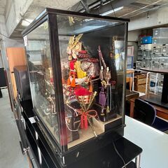 リサイクルショップどりーむ天保山店　No11440　五月人形　こどもの日　特選若武者飾り　菊水作　ライト付き　先取り！！　の画像
