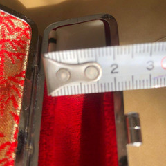 蛇革風　印鑑ケース　長さ約9㎝の画像