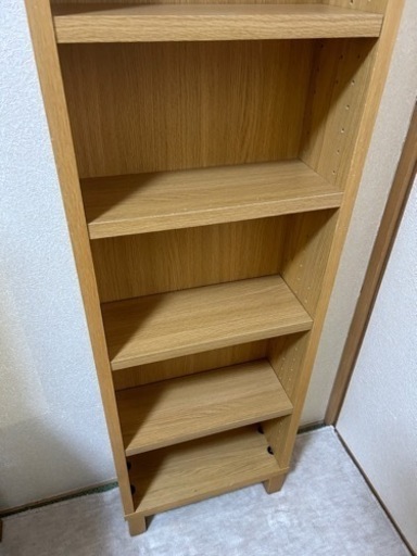 無印良品本棚オーク材薄型ラック・大・奥行22cm (tito) 姪浜の収納