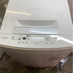 アース万代店　美品　2018年製★◆ 中古★東芝 4.5㎏ しっかり洗う「パワフル洗浄」丈夫で清潔なステンレス槽。洗濯機【◆AW-45M7】