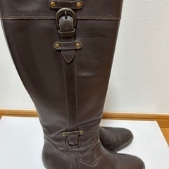 ブーツ　レザー風の画像