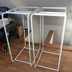 【差し上げます】IKEA アルゴート　ハンガーラック上部　廃盤　二つ
