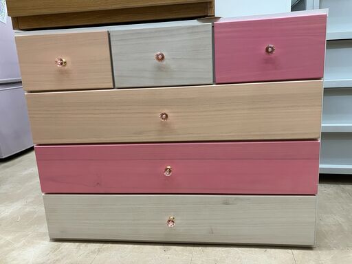 ?4段 チェスト?整理 タンス?姫系?可愛いデザイン?No.323 ※現金、クレジット、スマホ決済対応※