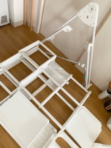 【相談中】キッズパーク　ノナカワールド ジャングルジム おりたたみロングスロープ すべり台 3段ジム　ホワイト