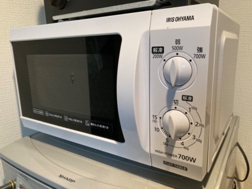 電子レンジ　フラットテーブル　アイリスオーヤマ　2019年製