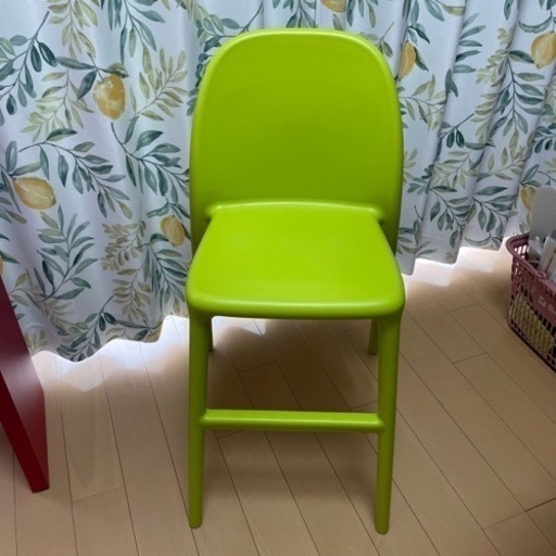 至急処分IKEA URBAN 子供用チェアグリーン