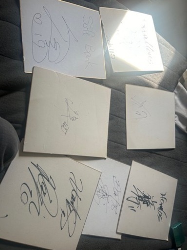 ホークス選手と熊本の選手とユニフォームつき