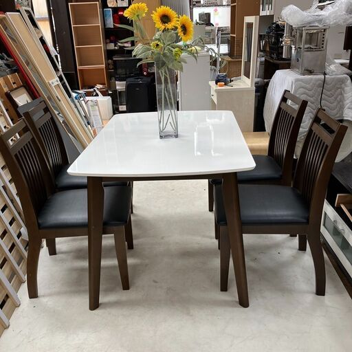 大川家具 サカイ工芸 ダイニングテーブルセット 配送設置無料♬