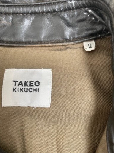 タケオキクチ レザーウエスタンシャツ