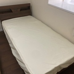 ベッドフレーム シングル マットレス付き 未使用