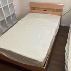 ベッド マットレス付き セミダブル 未使用品