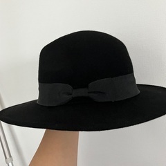 未着用　黒　ハットの画像